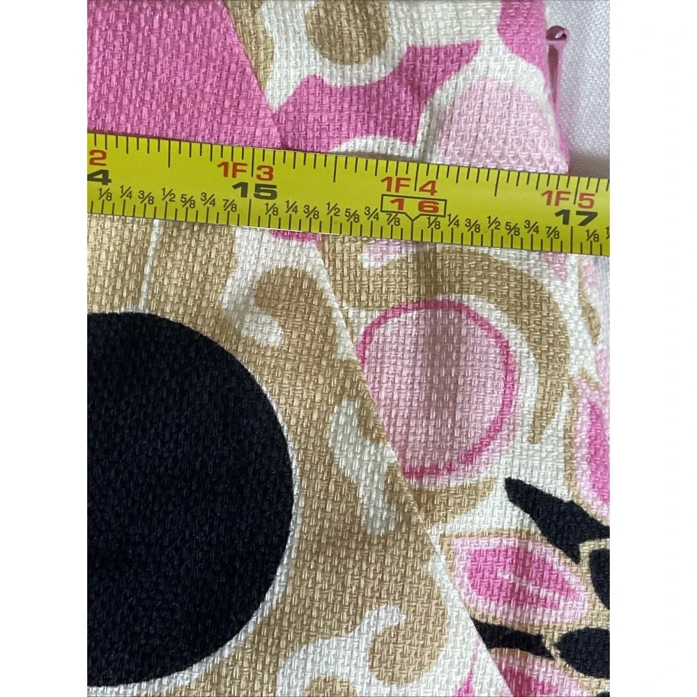 Lilly Pulitzer Pink Multi-Color Medallion Paisley Skirt Size 10 Side Zip Pocket